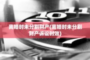 离婚时未分割财产(离婚时未分割财产诉讼时效)