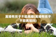 离婚有孩子不能再婚(离婚有孩子不能再婚吗)