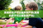 离婚的孩子可以继承财产吗(离婚的孩子可以继承财产吗)