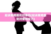 起诉离婚能处对象吗(起诉离婚能处对象吗女方)