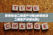 新婚姻法二婚遗产分配(新婚姻法二婚遗产分配比例)
