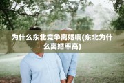 为什么东北竞争离婚啊(东北为什么离婚率高)