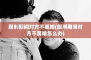 服刑期间对方不离婚(服刑期间对方不离婚怎么办)