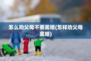 怎么劝父母不要离婚(怎样劝父母离婚)