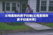 父母离婚的房子归谁(父母离婚的房子归谁所有)