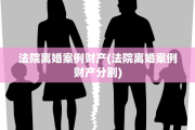 法院离婚案例财产(法院离婚案例财产分割)