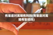 有案底对离婚有利吗(有案底对离婚有影响吗)