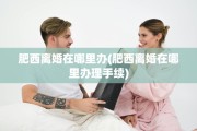 肥西离婚在哪里办(肥西离婚在哪里办理手续)