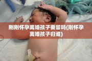 刚刚怀孕离婚孩子要留吗(刚怀孕离婚孩子归谁)
