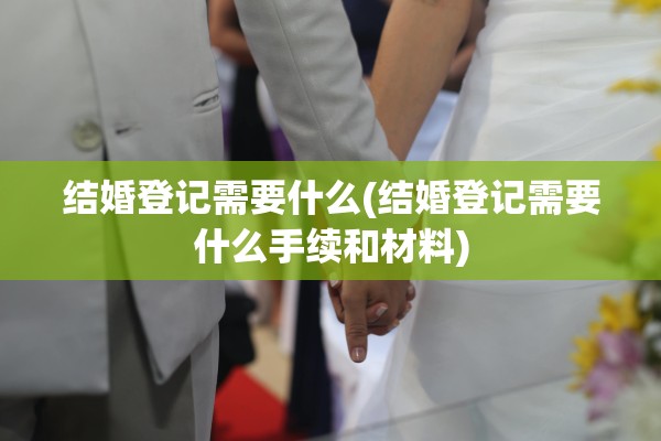 结婚登记需要什么(结婚登记需要什么手续和材料)