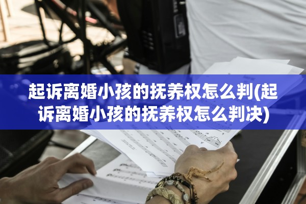 起诉离婚小孩的抚养权怎么判(起诉离婚小孩的抚养权怎么判决)