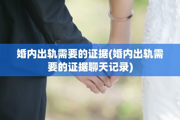 婚内出轨需要的证据(婚内出轨需要的证据聊天记录)