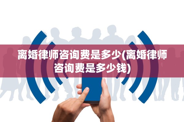 离婚律师咨询费是多少(离婚律师咨询费是多少钱)