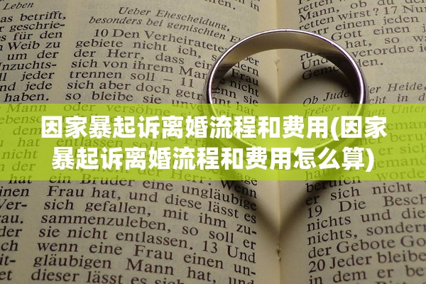 因家暴起诉离婚流程和费用(因家暴起诉离婚流程和费用怎么算)