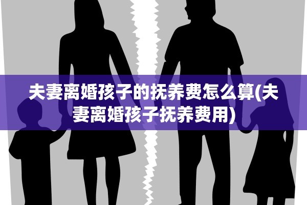 夫妻离婚孩子的抚养费怎么算(夫妻离婚孩子抚养费用)