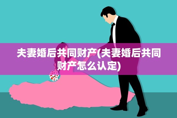 夫妻婚后共同财产(夫妻婚后共同财产怎么认定)