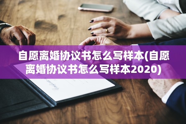 自愿离婚协议书怎么写样本(自愿离婚协议书怎么写样本2020)