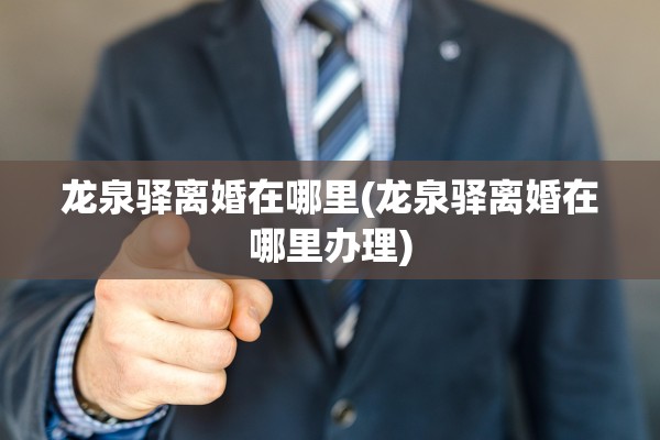 龙泉驿离婚在哪里(龙泉驿离婚在哪里办理)