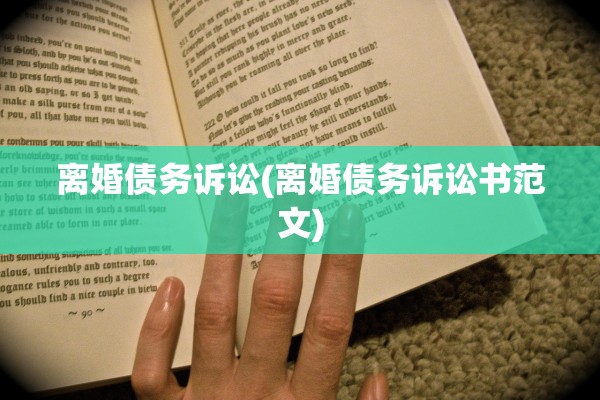 离婚债务诉讼(离婚债务诉讼书范文)