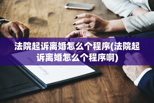 法院起诉离婚怎么个程序(法院起诉离婚怎么个程序啊)
