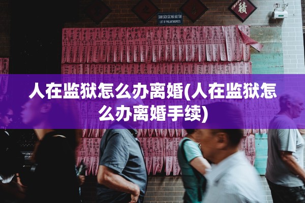 人在监狱怎么办离婚(人在监狱怎么办离婚手续)