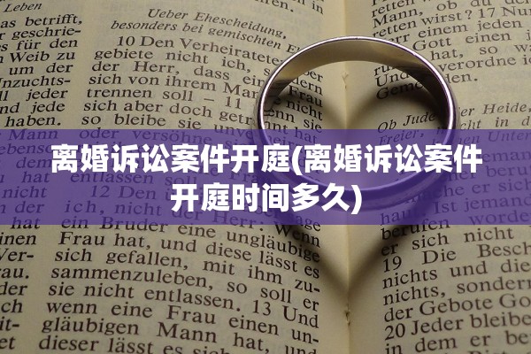 离婚诉讼案件开庭(离婚诉讼案件开庭时间多久)
