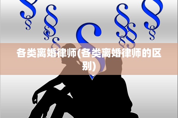 各类离婚律师(各类离婚律师的区别)