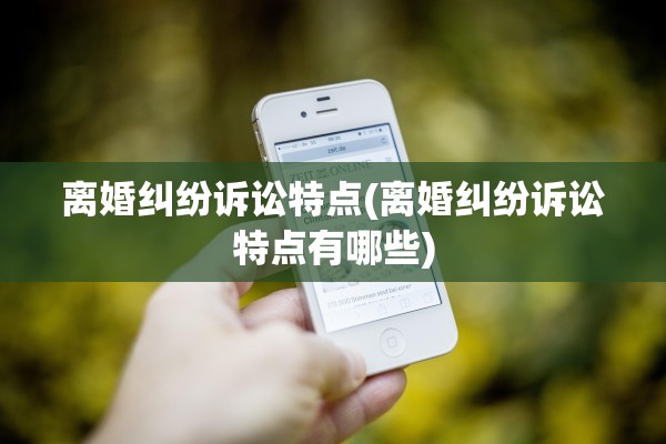 离婚纠纷诉讼特点(离婚纠纷诉讼特点有哪些)