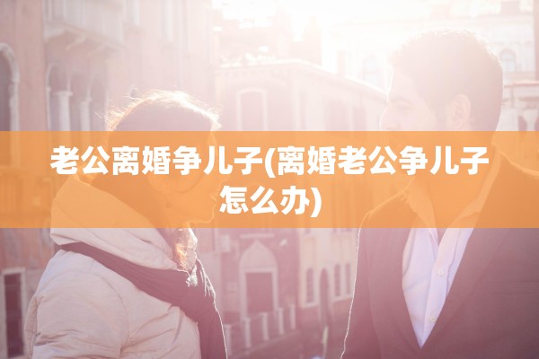 老公离婚争儿子(离婚老公争儿子怎么办)