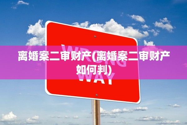 离婚案二审财产(离婚案二审财产如何判)