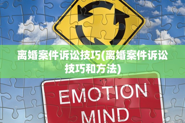 离婚案件诉讼技巧(离婚案件诉讼技巧和方法)