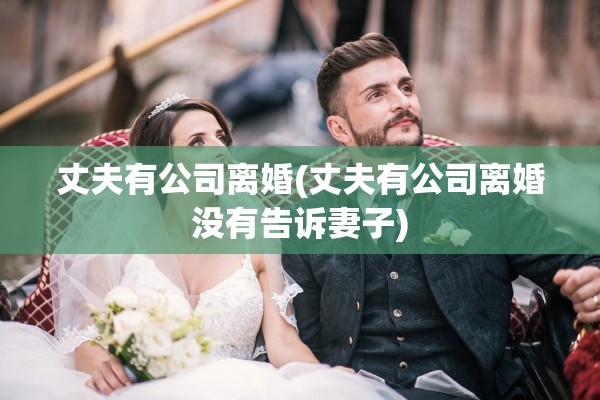丈夫有公司离婚(丈夫有公司离婚没有告诉妻子)