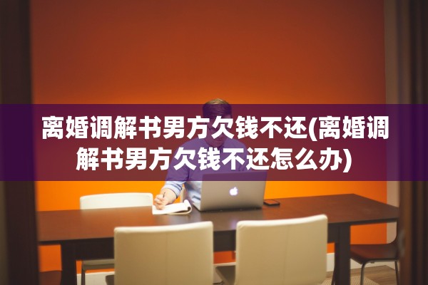 离婚调解书男方欠钱不还(离婚调解书男方欠钱不还怎么办)