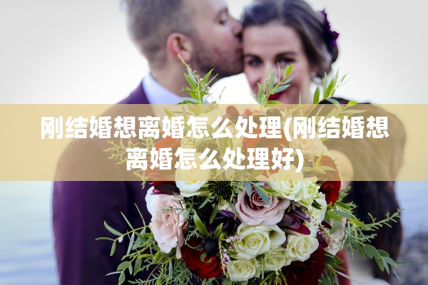 刚结婚想离婚怎么处理(刚结婚想离婚怎么处理好)