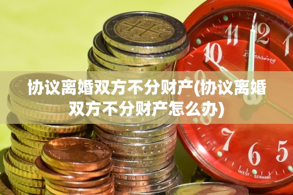 协议离婚双方不分财产(协议离婚双方不分财产怎么办)