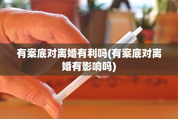 有案底对离婚有利吗(有案底对离婚有影响吗)