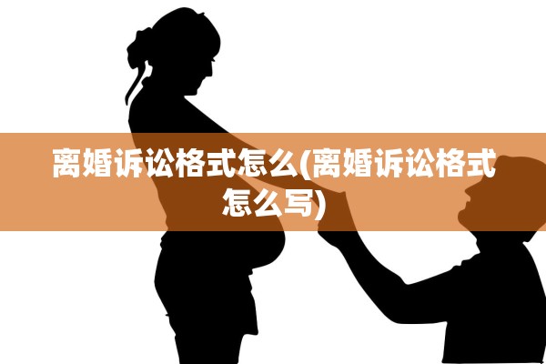 离婚诉讼格式怎么(离婚诉讼格式怎么写)
