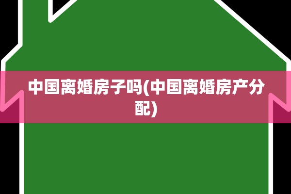 中国离婚房子吗(中国离婚房产分配)