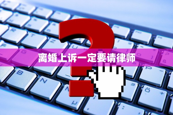 离婚上诉一定要请律师