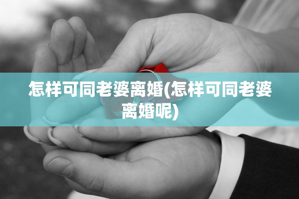 怎样可同老婆离婚(怎样可同老婆离婚呢)