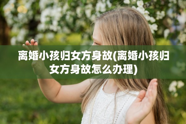 离婚小孩归女方身故(离婚小孩归女方身故怎么办理)