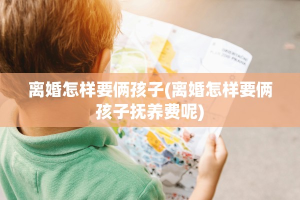 离婚怎样要俩孩子(离婚怎样要俩孩子抚养费呢)