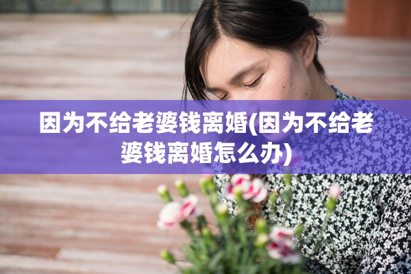 因为不给老婆钱离婚(因为不给老婆钱离婚怎么办)