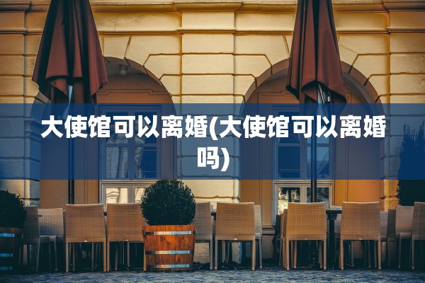 大使馆可以离婚(大使馆可以离婚吗)