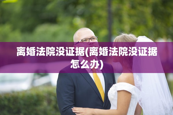 离婚法院没证据(离婚法院没证据怎么办)