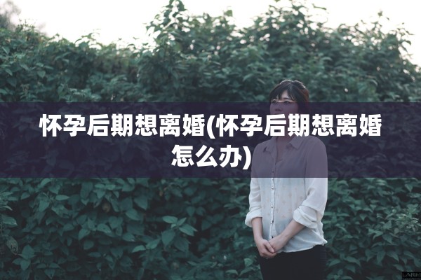 怀孕后期想离婚(怀孕后期想离婚怎么办)
