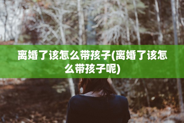 离婚了该怎么带孩子(离婚了该怎么带孩子呢)