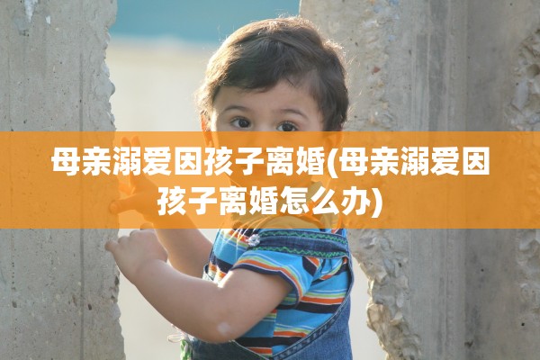 母亲溺爱因孩子离婚(母亲溺爱因孩子离婚怎么办)
