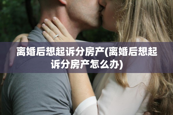 离婚后想起诉分房产(离婚后想起诉分房产怎么办)