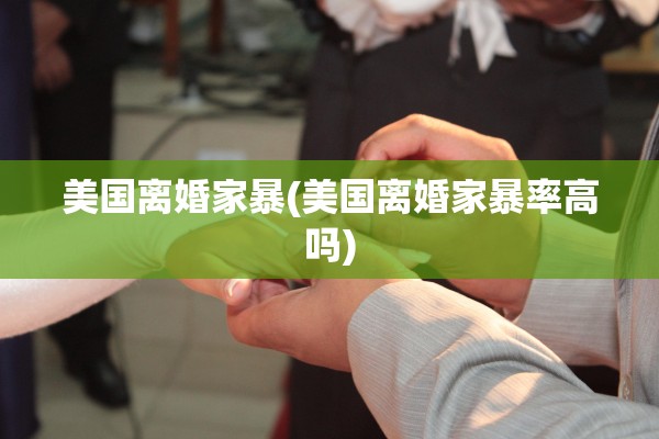 美国离婚家暴(美国离婚家暴率高吗)